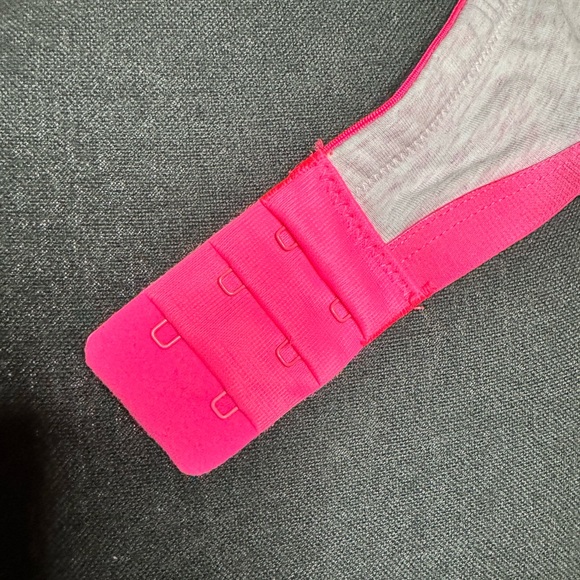 Victoria’s Secret Unlined Perfect Coverage Bra. Size 40D, Pink Heather/Neon Pink - Picture 5 of 7